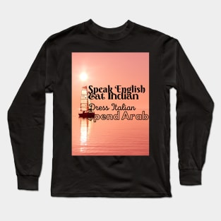 English, Indian, Arab, Italian Long Sleeve T-Shirt